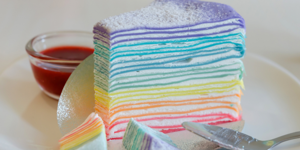 Resep Crepes Cake Rainbow yang Cantik dan Lezat